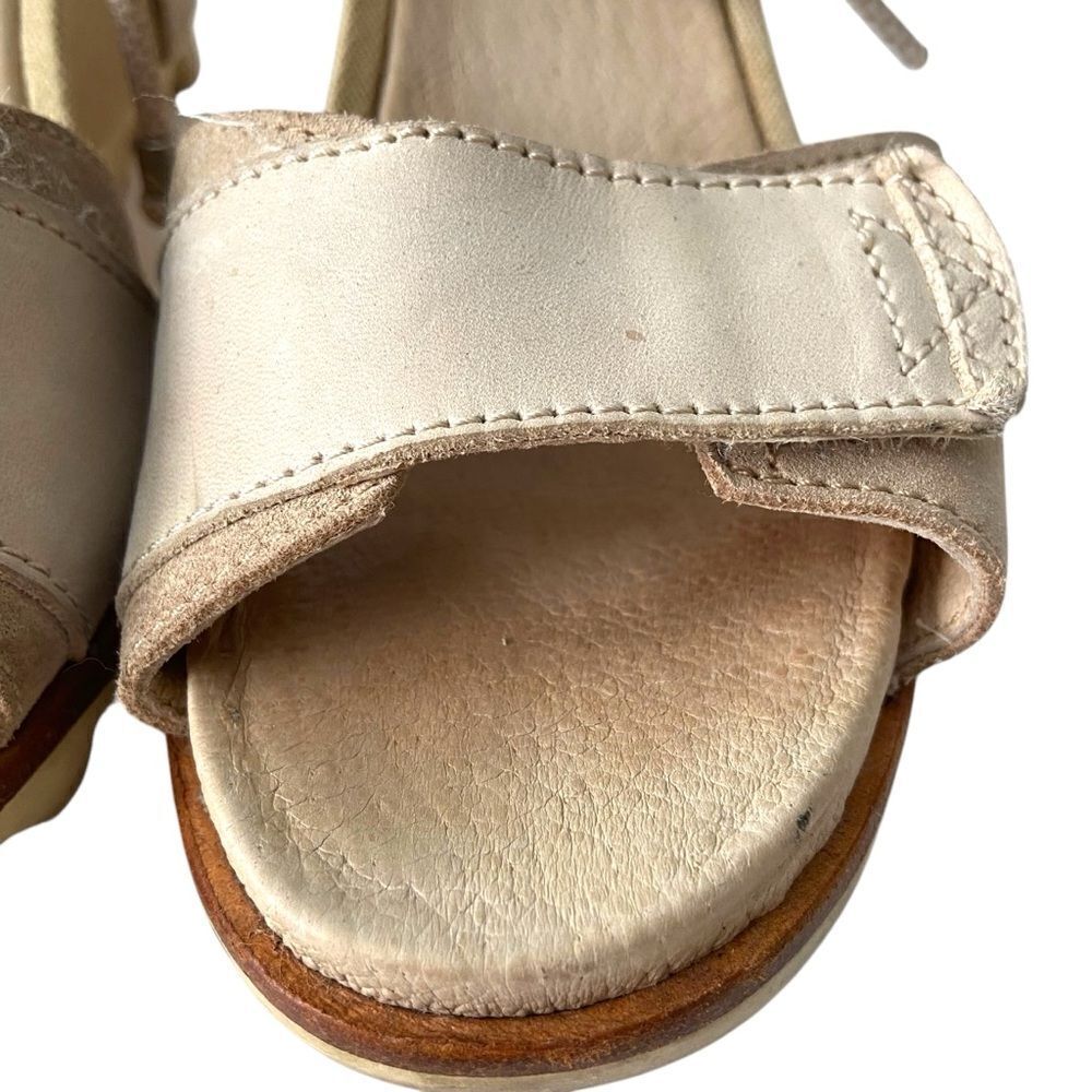 Sorel Joanie Wedge Sandal Ankle Lace with Velcro Strap in Size 8 - Picture 5 of 16